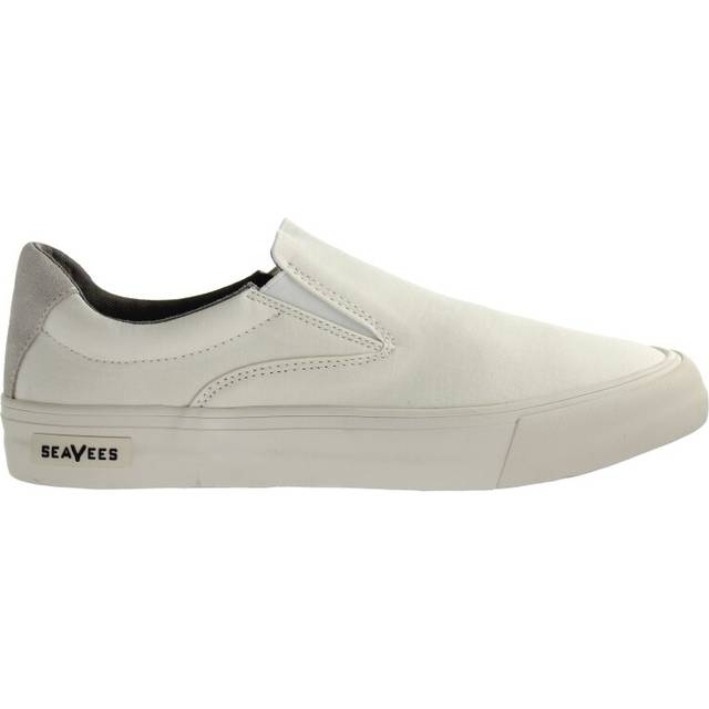 Seavees Hawthrone Slip On Standard Bleach Poplin Off White Mens Shoes - Size UK 12 - Off-White