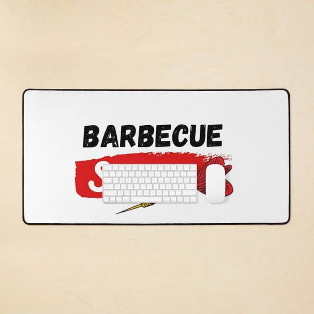 Desk Mat Barbecue sauce Large Gaming Mouse Pad 35x16 inch