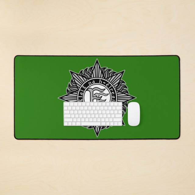 Desk Mat IRISH DEFENSE FORCES Large Gaming Mouse Pad 35x16 inch