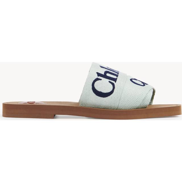 Chloé Green Woody Slides - 97S Green - Blue 1 - IT 34