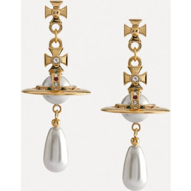 Vivienne Westwood Pearl Drop Earrings Goldpearl- Brass Women - GoldPEARL- - ---
