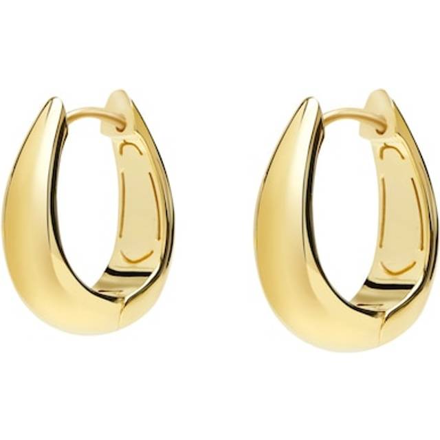 CARAT* LONDON Hera Yellow Gold Plated Vermeil Hoop Earrings