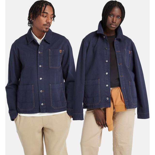 Timberland, Jacka, Herr, S, Bomull, Indigo Workwear Chore Jacket - blue (S)