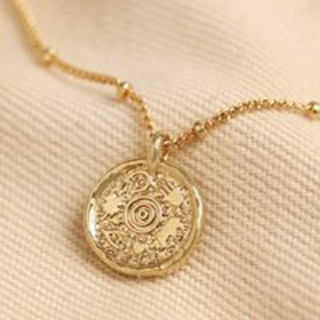 Talisman Pendant Satellite Chain Necklace in Gold - gold - one size