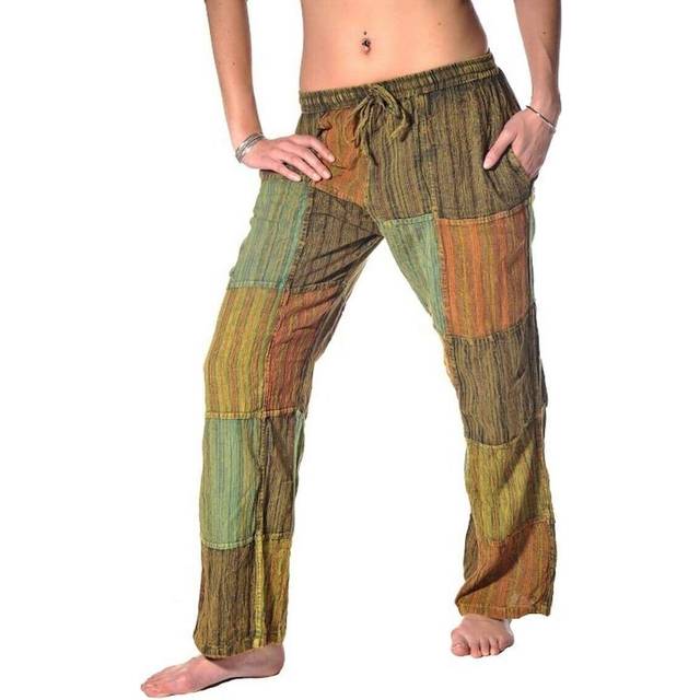 Patchwork Freizeithose Fischerhose Stoffhose Hippie Schlupfhose Unisex