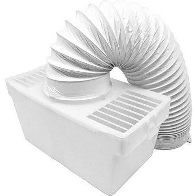 "Condenser Vent Box & Hose Kit for Whirlpool Vented Tumble Dryers (1.5m / 4"" Diameter)"