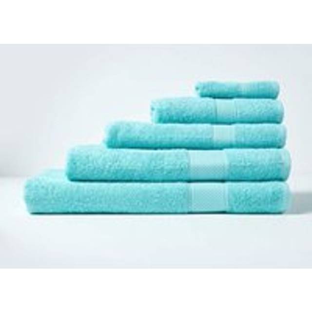 Homescapes Aqua Blue Bath Sheet 100 % Turkish Cotton
