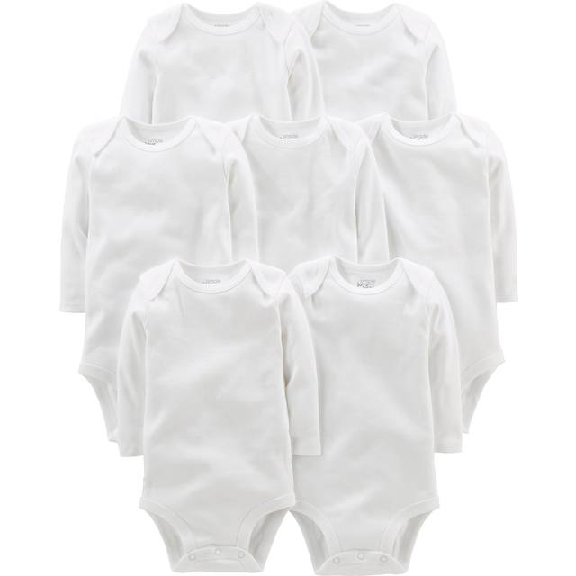 Simple Joys by Carter's Unisex Babies' Long-Sleeve Bodysuit  Pack of 7