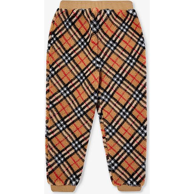 Burberry, Sweatpants, unisex, Beige, 10 Y, Archive Check Fleece Joggers