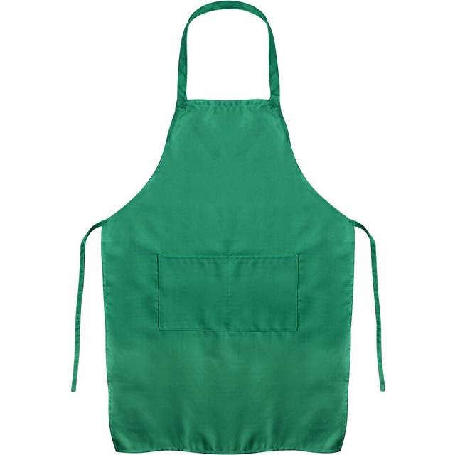 (Green) Unisex Apron for Adults & Kids - BBQ, Cooking, Art