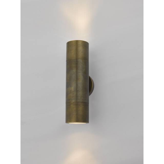 Dar Lighting Group Dar ORT3275 Ortega 2 Light Wall Light Antique Brass