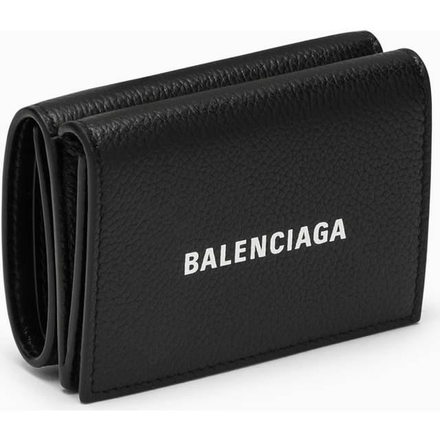 Balenciaga Cash Mini Wallet - Black - - Calfskin