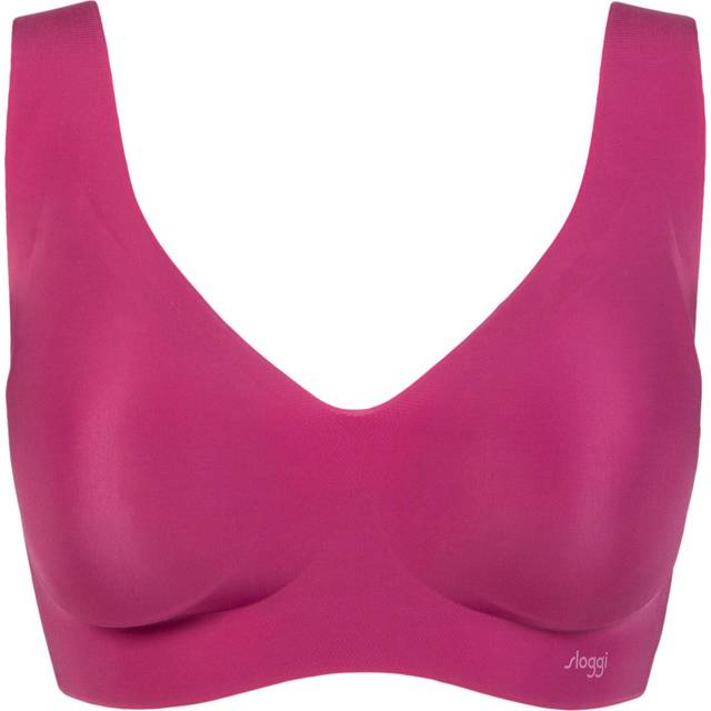 Women's Sloggi Zero Feel Seamfree Bralette with Removable Pads Wine Extra Small - Pink
