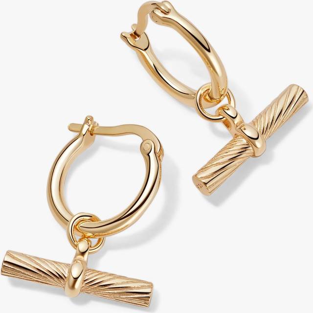 Estée Lalonde T Bar 18ct Gold Plated Earrings ELE03_GP