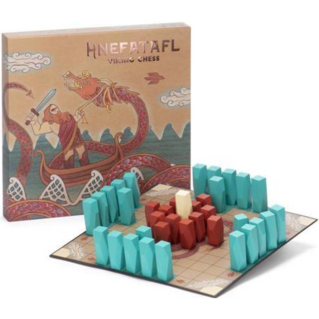 Hnefatafl Viking schackset - autentiskt, traditionellt strategi brädspel klassisk - historiskt europeiskt bord asymmetriskt krigsspel