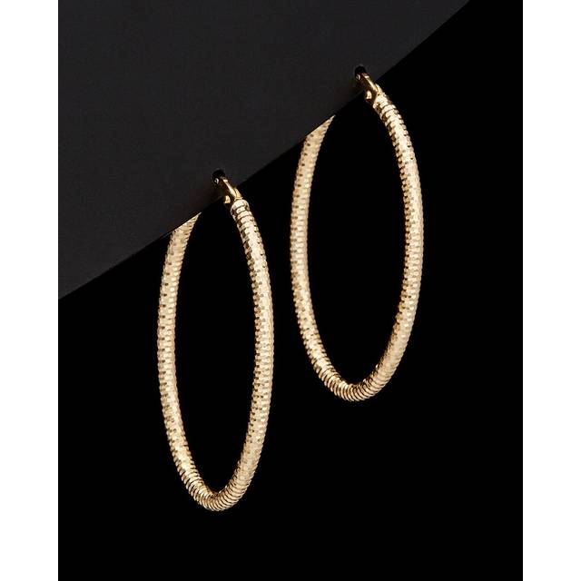 14K Italian Gold Hoops