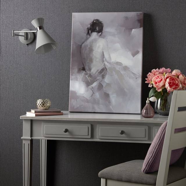 Art for the Home Rosie Grey Printed Canvas