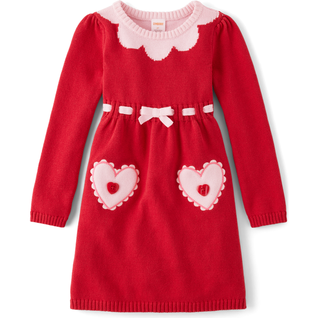 Gymboree and Toddler Long Sleeve Sweater Dresses Cozy Valentine 18-24 Months