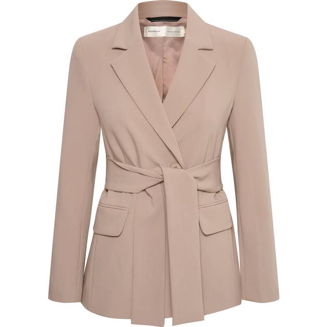 Mocha Grey Weslia Tie Blazer (16)