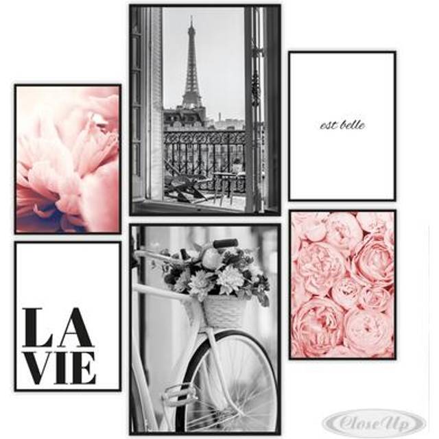 Paris Kunstdruck Set 6-teilig