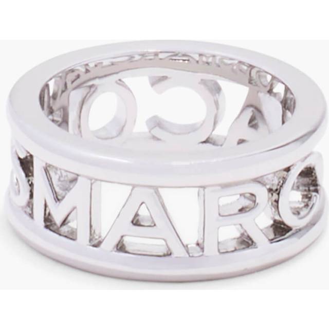 Marc Jacobs Silver 'The Monogram' Ring - 040 Silver - US 7