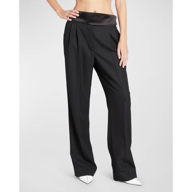 Stella McCartney Wool tuxedo pants - black (UK 4)