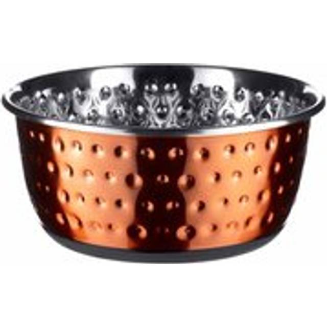 Classic Pet Products Classic Luxury Copper Embossed Pet Bowl 950Ml - Twin Pack, Orange