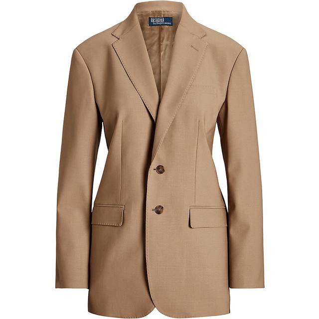 Stretch Wool-Blend Blazer - CAMEL