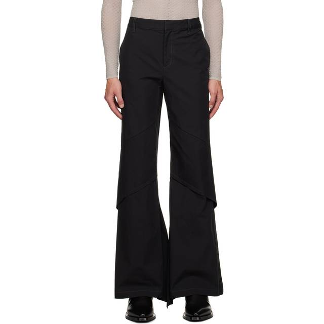Dion Lee Black Drape Trousers - Black - S