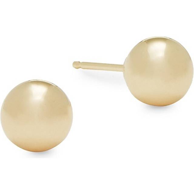 14K Yellow Gold Ball Stud Earrings - Exclusive