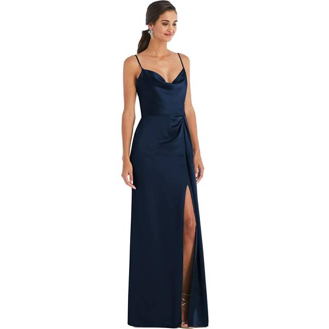 Dessy Collection Cowl Neck Maxi Dress