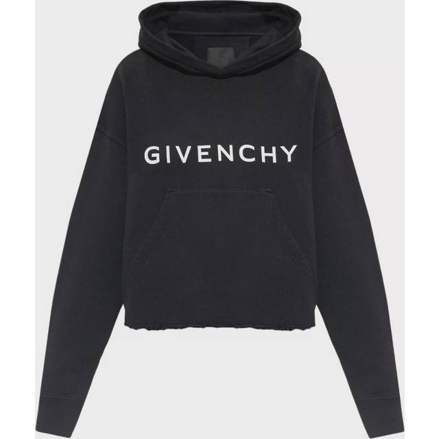 Black Archetype Short Sweatshirt With Logo - XS