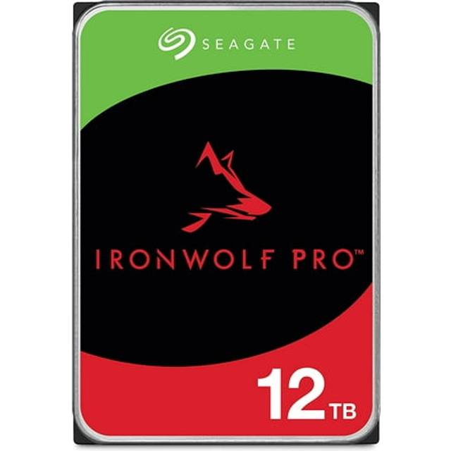 Seagate IronWolf Pro, 12TB, NAS intern hårddisk HDD i företagsklass – CMR, 3,5”, SATA 6GB/s, 7200 RPM, 256 MB cache för RAID-nätverksansluten lagring, räddningstjänster (ST12000NT001)