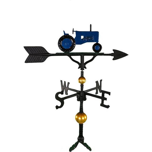 Montague Metal Products WV-350-Blue 300 Series 32 In. Deluxe Blue Tractor Weathervane