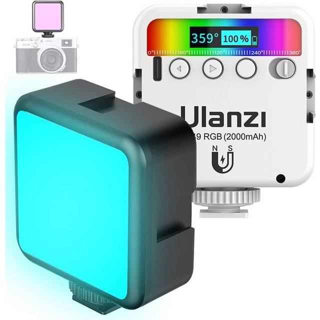Ulanzi VL49 RGB Video Lights Mini LED Camera Light 2000mAh Rechargable LED Panel Lamp Photo Video Lighting  for Youtube Tik tok