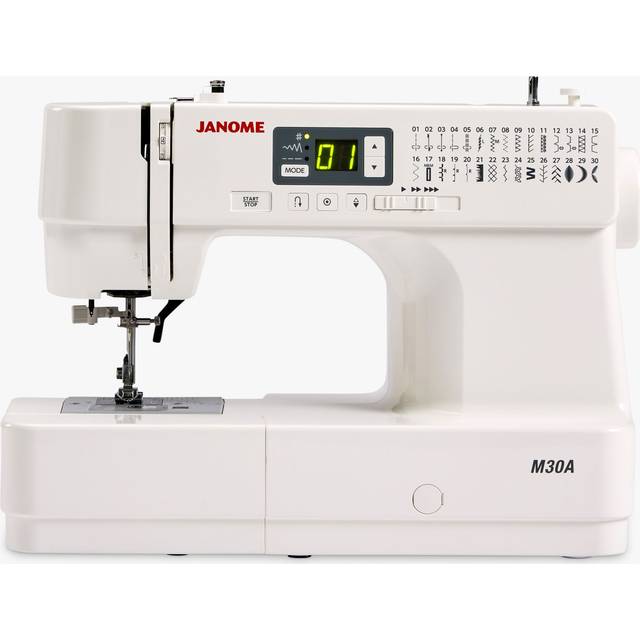 Janome M30A Sewing Machine, White