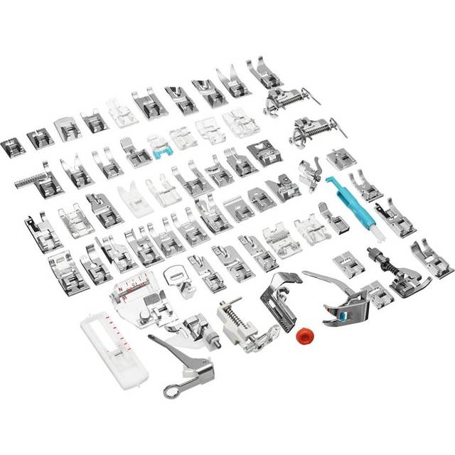 62pcs Presser Foot Press Feet for Brother Singer Domestic Sewing Machine Kit