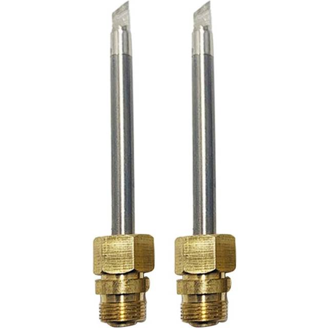 2X 510 Interface Soldering Iron Tip Mini Portable USB Soldering Iron Tip Welding Rework Accessories, Knife Tip