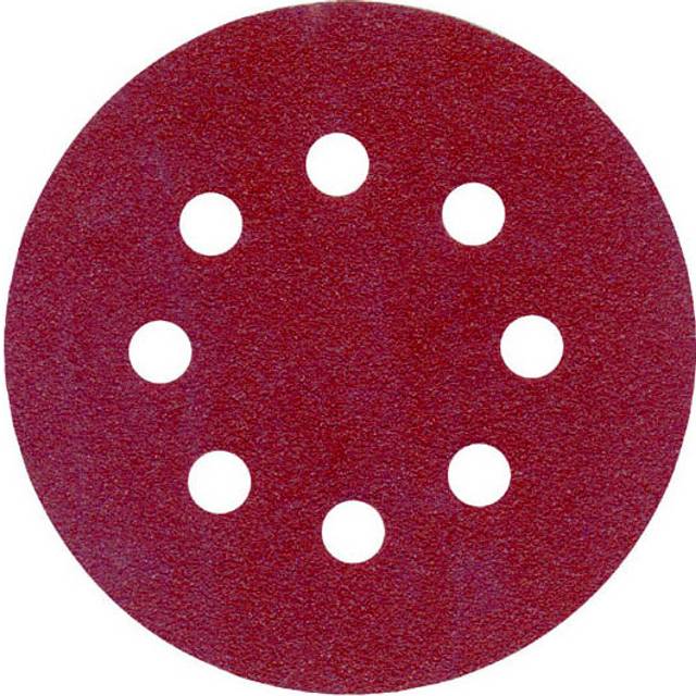 Toolpak Sanding Disc 125mm 120 Grit (10 Pack) in Red Plastic