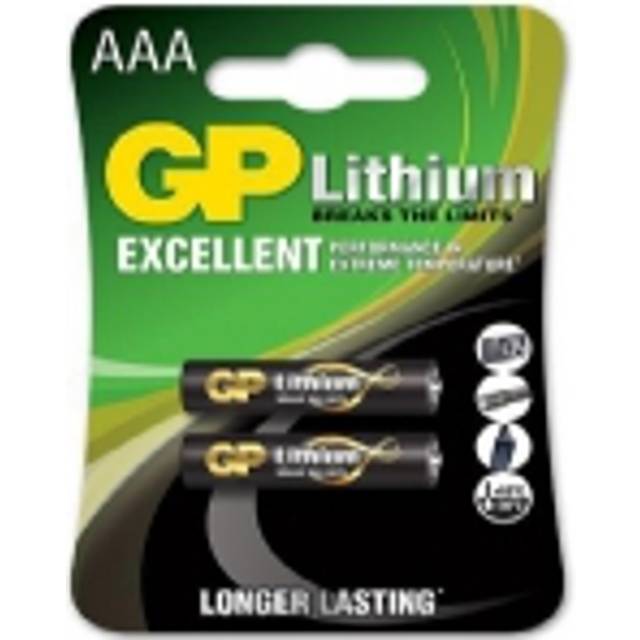 GP Lithium Battery AAA (FR03) 2 pack