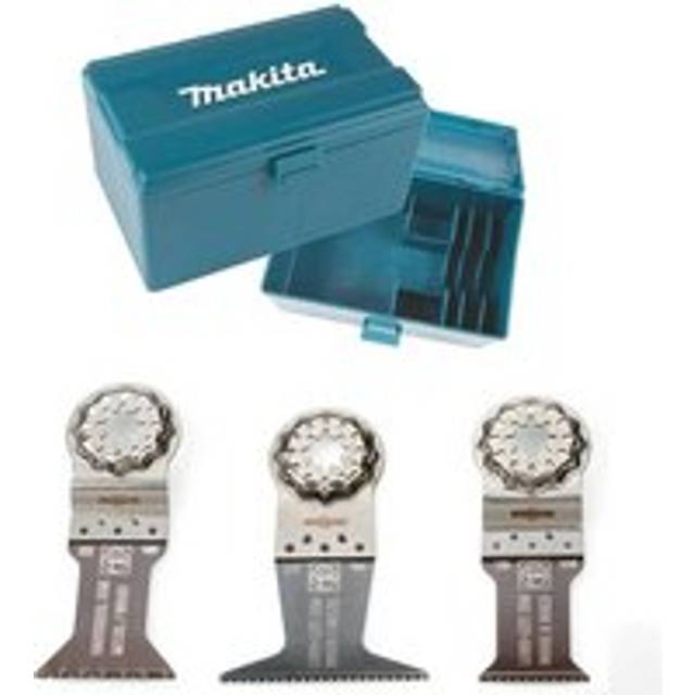 Fein Makita Starlock E-Cut Saw Blade 3PC Multi Tool Set Wood & Metal Plunge +Box