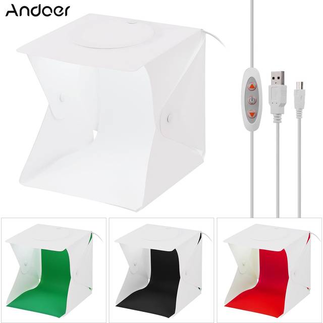 22*23*24cm Foldable Studio Light Box LED Photo Photography Shooting Tent Softbox 5500K White