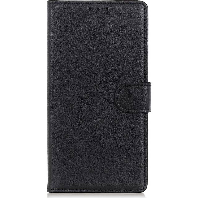 Google Pixel 8 Pro Litchi Læder Flip Cover m. Pung - Sort