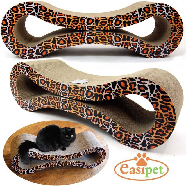Cat kitten cardboard corrugated scratcher scratching pad sofa bed large