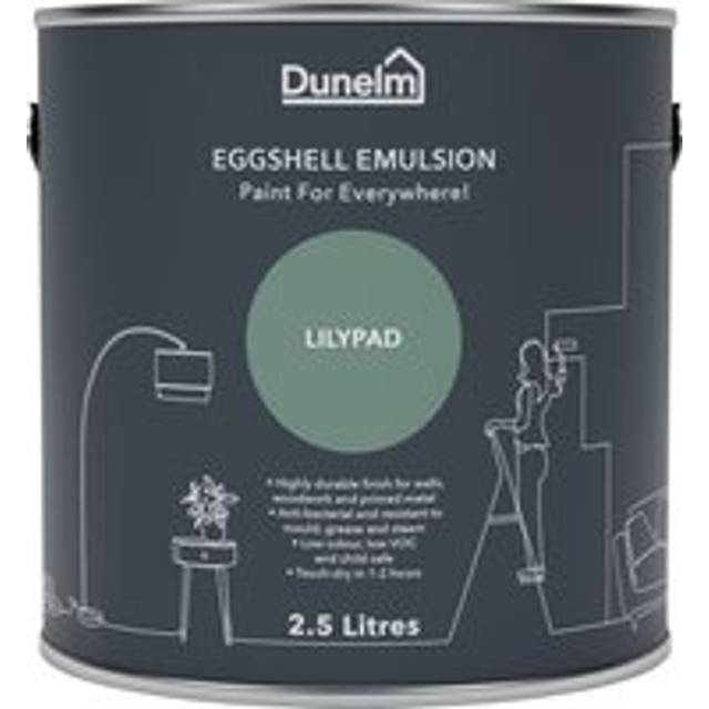 Dunelm Lilypad Eggshell Emulsion Paint - Lilypad Paint