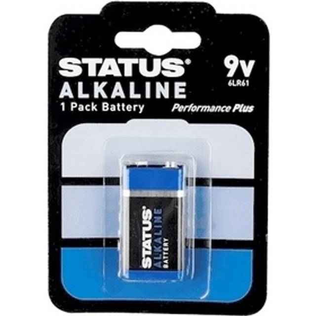 Status 9V Alkaline Batteries - 1 Pack