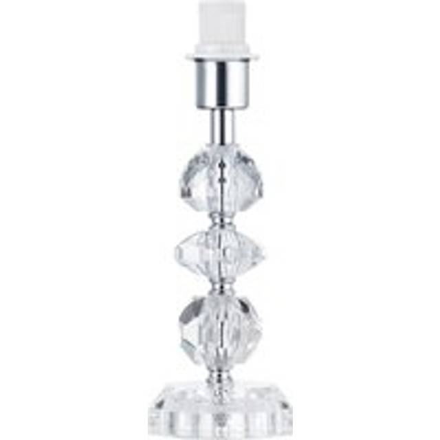 Modern Chic Clear K9 Crystal Glass Table Lamp with Metal Base with Faceted Moulds - One Size
