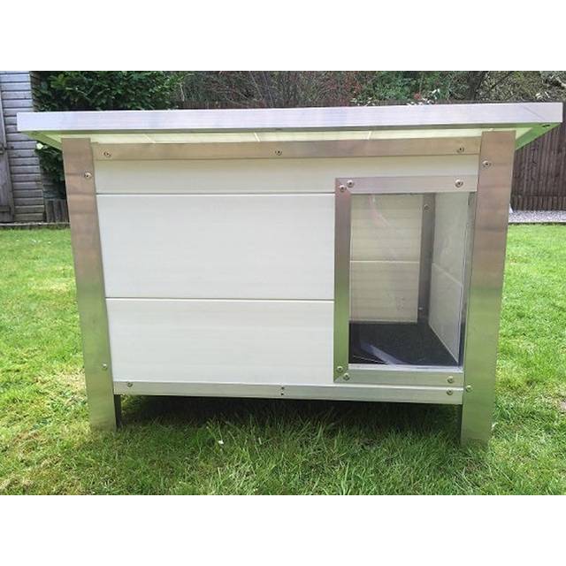 Kesgrave large dog kennel - L70 x W112.5 x H90 cm - White