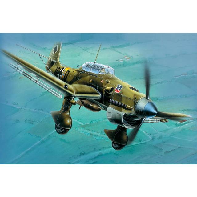 Junkers Ju-87B2 1/72 Airplane Model Kit - Zvesda 7306