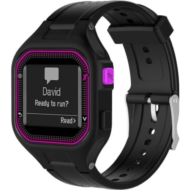 Garmin Forerunner 25 klockarmband silikon sport - Svart